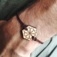 Braccialetto in legno Jomi Bracciale Jomi Swiss in legno riciclato