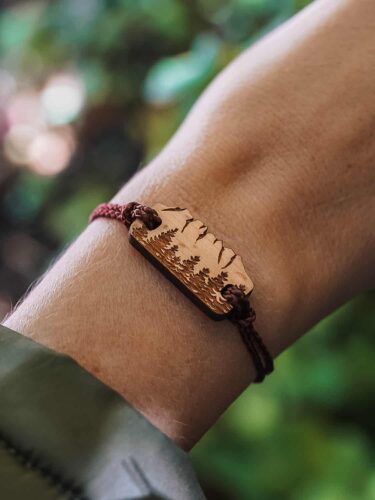 Dents-du-Midi wooden bracelet