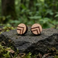 Indische Holzohrstecker