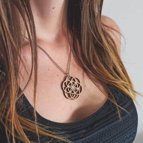 Collier en bois Fiora