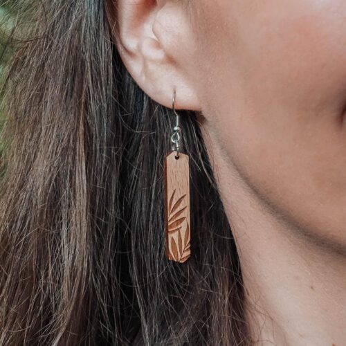 Palma wooden earrings
