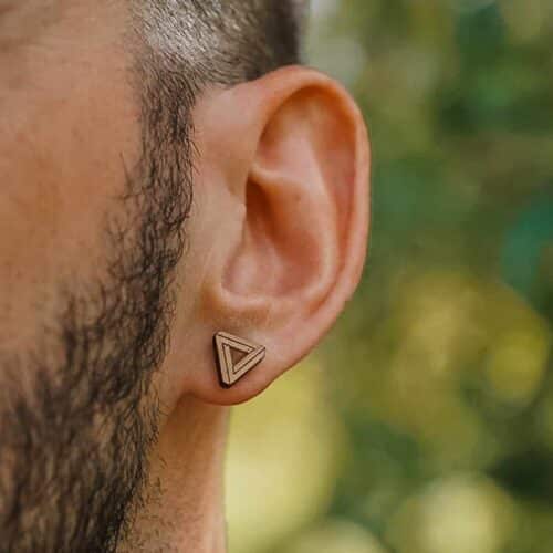 Penrosa wooden ear studs