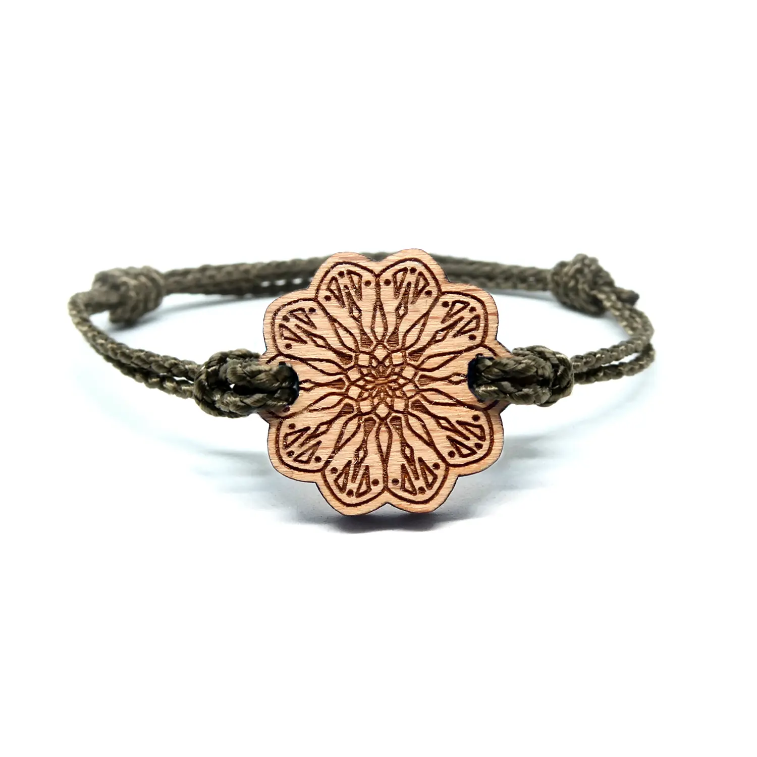 Amelia mandala wooden bracelet