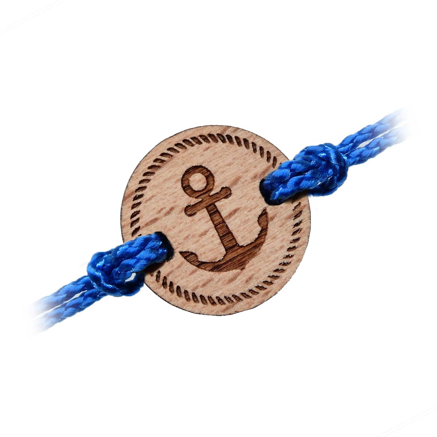 Anchor wooden bracelet