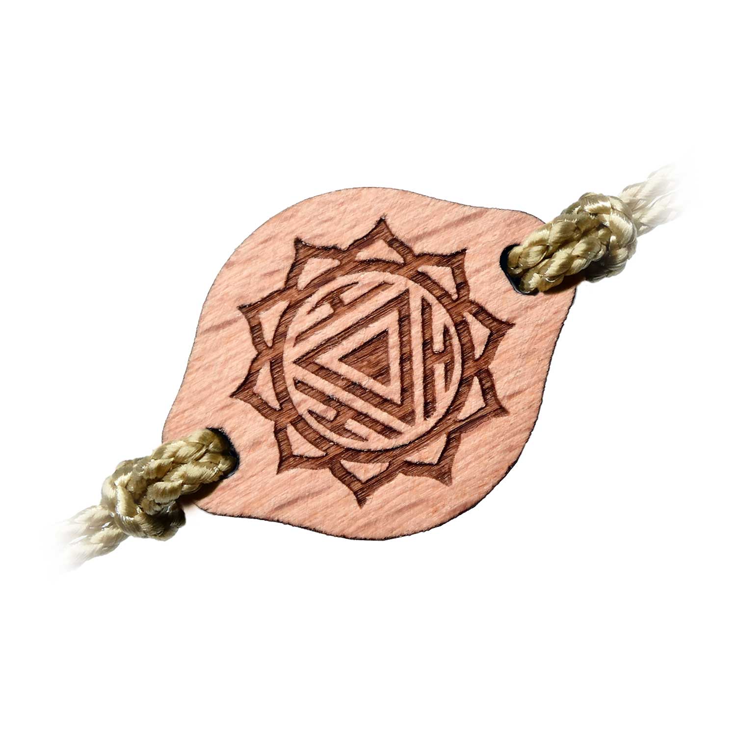 Bracelet en bois Chakra du plexus solaire