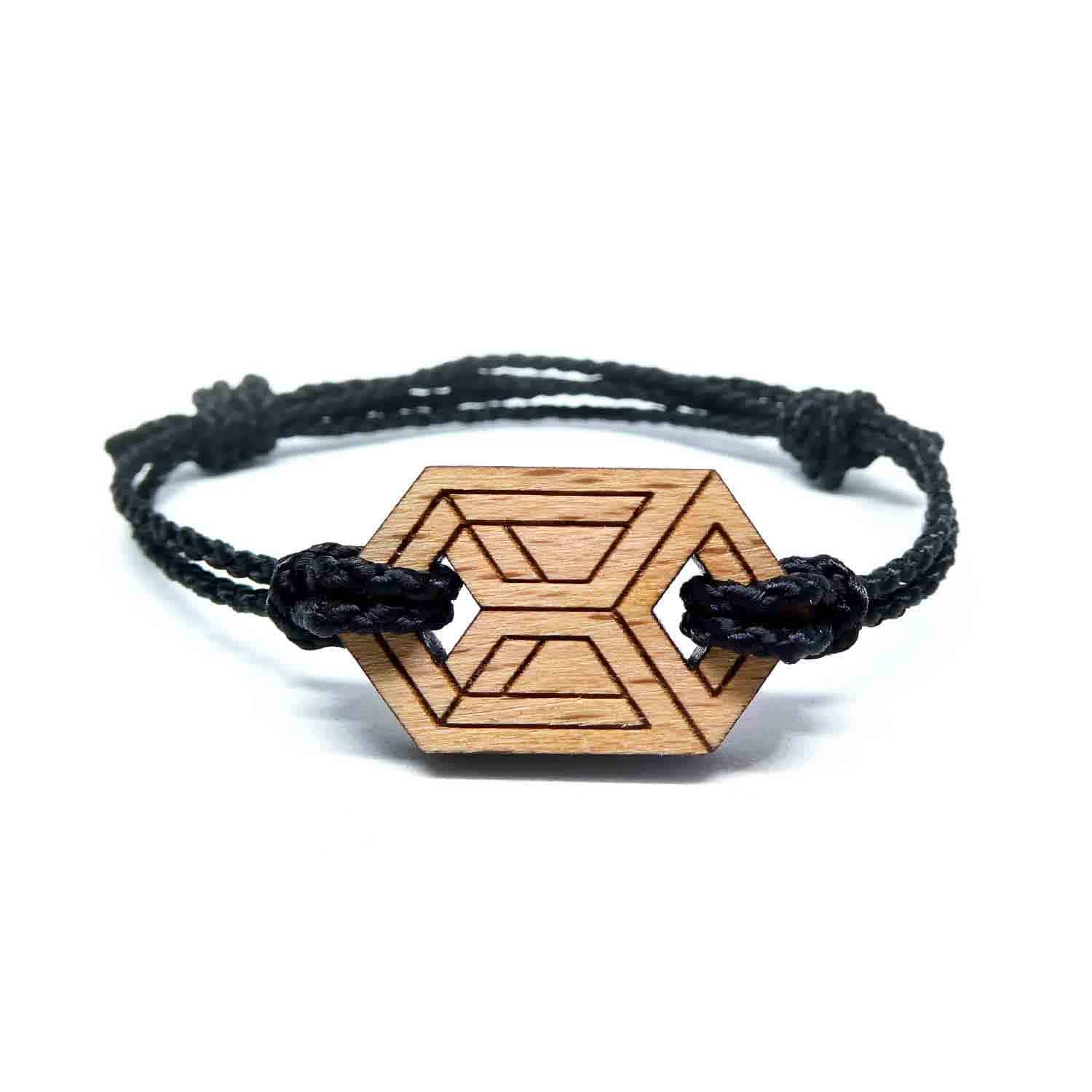 Dazel geometric wooden bracelet