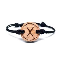 Viking gebo rune wooden bracelet