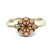 Braccialetto in legno Jomi Bracciale geometrico in legno Jomi