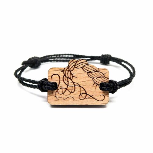 Lifeline wooden bracelet