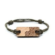 braccialetto di legno-lyzi Bracciale geometrico in legno Lyzi