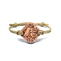 wooden bracelet Wooden leaf bracelet