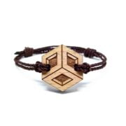 wooden bracelet-rova Rova geometric wooden bracelet