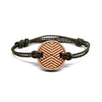 Bracelet en bois geometrique sajoo