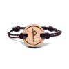 Bracelet en bois Vikings Wunjo - Amitié, réussite et paix intérieur