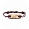 Bracelet en bois signe astrologique Lion