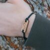 Bracciale in legno con il segno zodiacale dello Scorpione