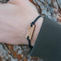 Bracelet en bois signe astrologique scorpion