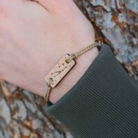 Bracelet en bois signe astrologique taureau