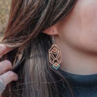 Orecchini in legno Aurora