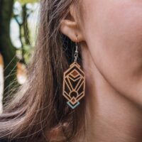 Orecchini in legno Aurora