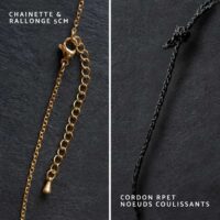 Collier en bois Pinver