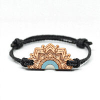 bracele-en-bois-mandaly-vert-2 Bracelet en bois vert inspiré des mandalas