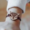Bracciale in legno per bambini Bamby cervo