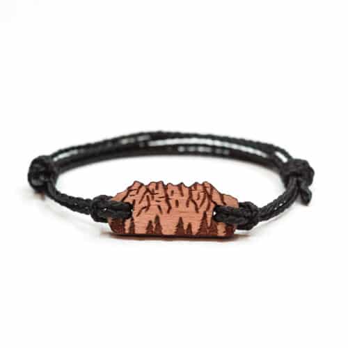 Dents-du-Midi Swiss peaks wooden bracelet