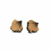 Holzohrstecker "Ginkgo"