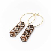 Orecchini in legno spaiati di Dispar