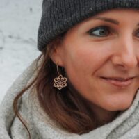 Boucles d'oreilles en bois Snoo