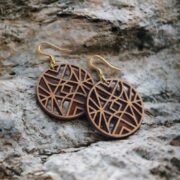 Wooden earrings - alaia-1 Alaïa ethnic wooden earrings