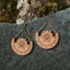 Centaurea wooden earrings