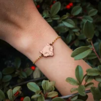 Braccialetto di legno volpe 2 Braccialetto di legno a forma di volpe