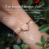 Braccialetto di legno volpe - benefici Braccialetto di legno a forma di volpe, i suoi vantaggi