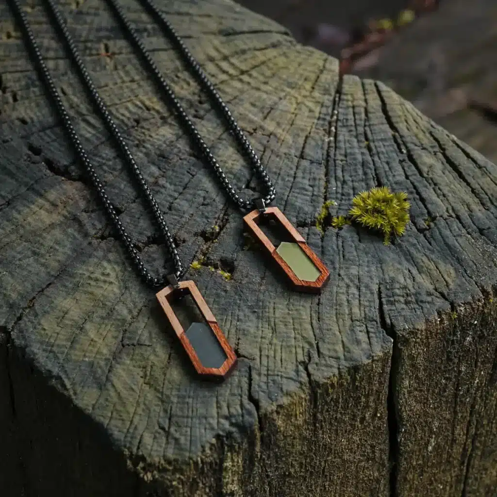 Novità per il 21 Collana in legno da uomo Aesir