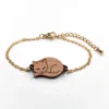 Cat wooden bracelet