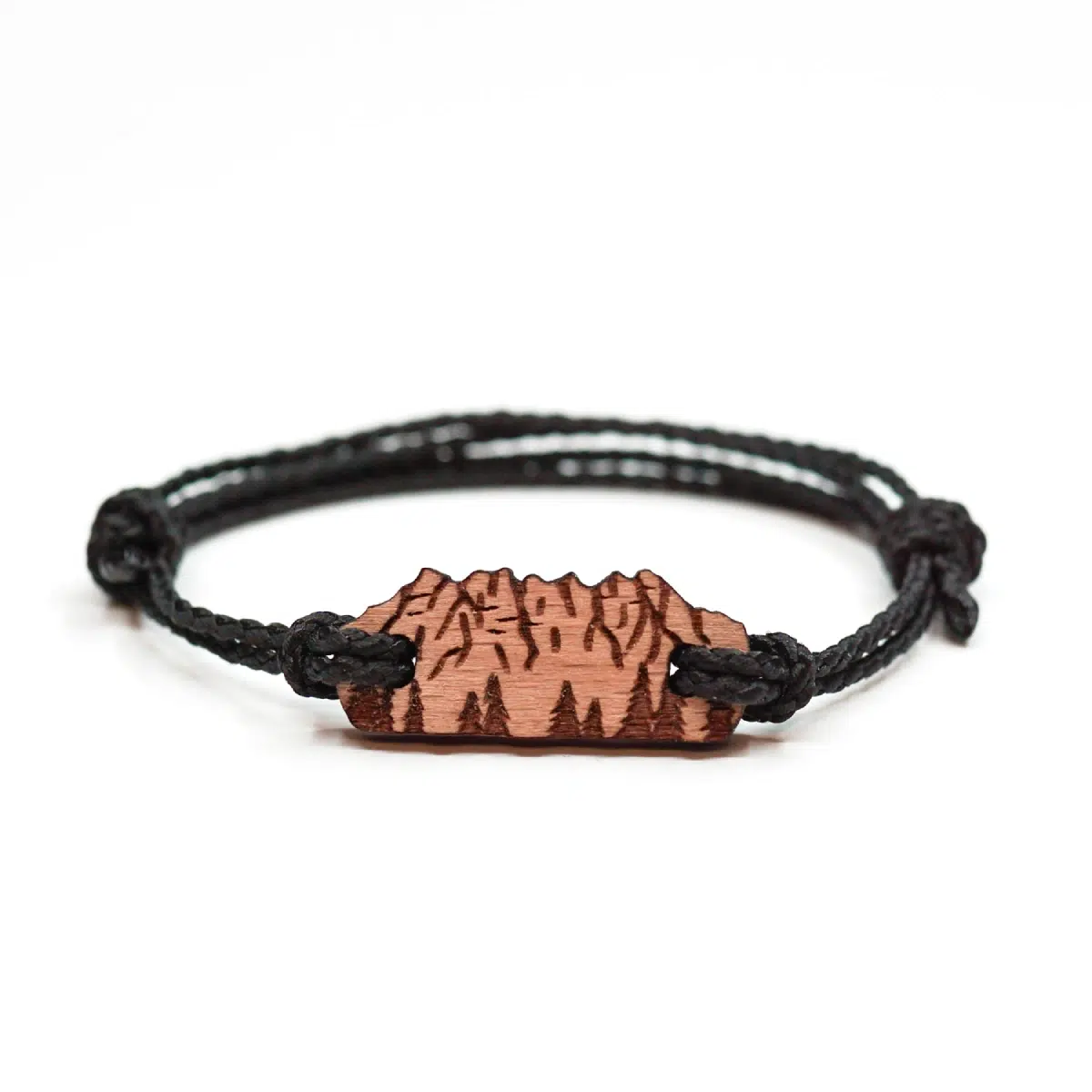 Bracelet en bois suisse inspiré de la chaine montagneuse des Dents du Midi