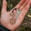 Porte-clés en bois personnalisé pour la fête des mères