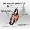 Features of Swiss wood bracelets for children, customizable on the back and essential oil diffusers