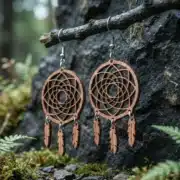 Borev wooden earrings Borêv earrings made of Swiss wood with a dreamcatcher design