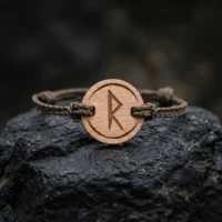 Vikings Raidho wooden bracelet - Journey, inner path and quest.