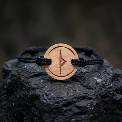 viking-wooden-bracelet-thurisaz-1 Thurisaz Viking Wooden Bracelet - Change and Defense