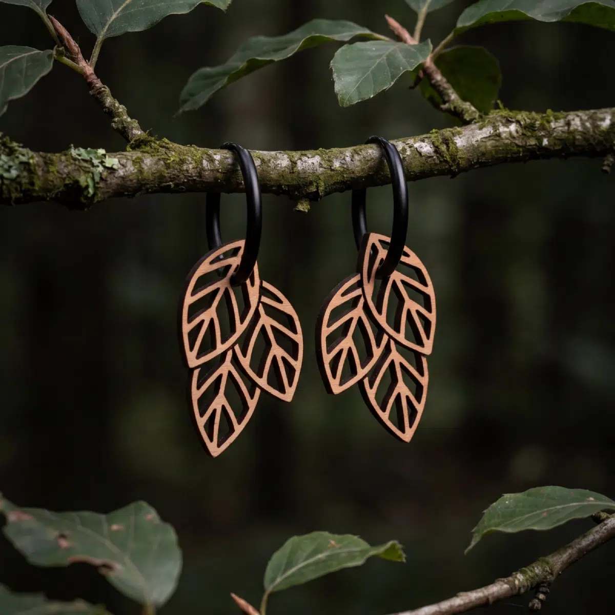 Boucles-oreilles-en-bois-devana-5 Boucles d'oreilles en bois Devana