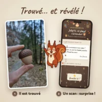 foto prodotto 1 - trova woopy Regalo personalizzato a forma di ghianda da nascondere